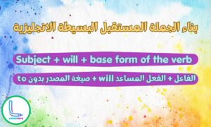 تكوين جمل إيجابية في زمن المستقبل البسيط